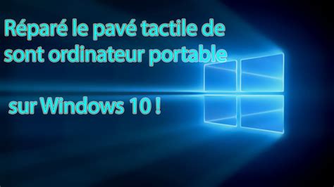 Activation pavé tactile windows 10